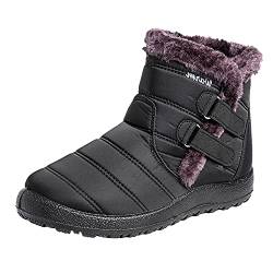 Damen Sneaker Winter Winterschuhe Outdoors Leichte Boots BarfußSchuhe Fashion Winterstiefel Warmer Schneestiefel rutschfest Wanderstiefel Anti-Smash Und Anti-Punktur von BIISDOST