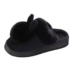 BIISDOST Filzpantoffeln Damen Mit Filzsohle Unisex Hallenschuhe Baumwolle Puschen rutschfeste Hausschlappen Filzhausschuh Filzhausschuh Hauspatschen Cute Verdickt Schuhe für den Innenbereich von BIISDOST