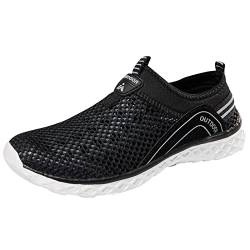 BIISDOST Schuhe Herren Sneaker Berufsschuhe Sportschuhe FüR Hallen Outdoor Jogging Workout Fitness Fitnessschuhe Mesh-Obermaterial Und Rutschfester Sohle Turnschuhe Breiter von BIISDOST