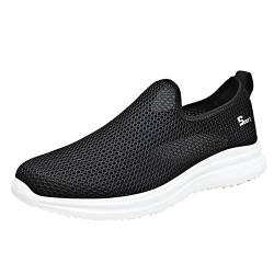 BIISDOST Sneaker Herren Mesh Atmungsaktiv Loafers Schuhe Slip On Sportschuhe Laufschuhe Low Top Turnschuhe Leichtgewicht Freizeitschuhe Diabetikerschuhe Tennisschuhe Outdoorschuhe Straßenlaufschuhe von BIISDOST