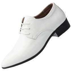 Lederschuhe Herren Braun Breit Männer Businessschuhe Schnürhalbschuhe Klassischer Derby Oxford Hochzeit Schuhe Schnürschuh Lederschuhe Formale Anlässe Anzugschuhe Hochzeit Abendessen von BIISDOST