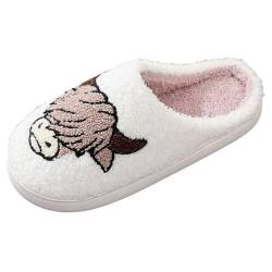 Hausschuhe Damen Winter Warme Hausschuhe Herren Home Slippers Mann Weiche Hausschuhe Mann Hausschuhe Frau Bequeme Hausschuhe Frau Komfort Hausschuhe Rutschfeste Pantoletten Hausschuhe Unisex von BIKETAFUWY