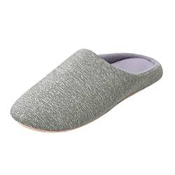 BILIKEYU Hausschuhe Herren Flache House Frauenhausschuh rutschfeste Filzpantoffeln Haus Schuhe Pantoffeln Bequeme Baumwolle Schlafzimmer Home Slipper gr 44 Grey von BILIKEYU