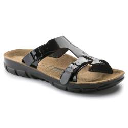 BIRKENSTOCK Schuhe Sofia Birko-Flor Weichbettung Schmal Black Patent (263183) 36 Schwarz von BIRKENSTOCK