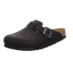 Birkenstock Boston 59461, Unisex - Erwachsene Sandalen, Schwarz (Black),45 EU von BIRKENSTOCK