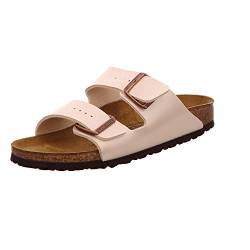 Birkenstock Damen Arizona 1009921 Sandalen, Weiß Pearl White Pearl White, 39 EU von BIRKENSTOCK