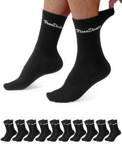 BISON DENIM 6 oder 10 Paar Herren Damen Socken Tennissocken Atmungsaktiv Baumwolle Sportsocken Herrensocken von BISON DENIM