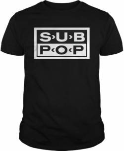 BIZHU Sub Pop Grunge Metal Rock Funny Custom T-Shirt Size S-5XL von BIZHU