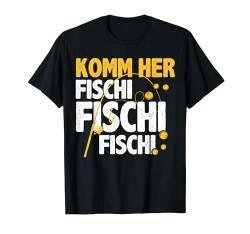 Komm Her Fischi Lustig Angeln Fischen Fischer Männer Herren T-Shirt von BK Angeln Shirts Fischen Fischer Geschenke