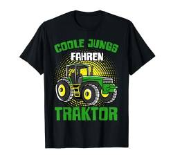Coole Jungs Fahren Traktor Bauer Bauernhof Männer Jungen T-Shirt von BK Traktor Shirts Bauer Traktorist Geschenke