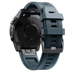 BKUANE 22 x 26 mm Silikon-Smart-Armbänder, offizielles Armband für Garmin Fenix 7, 7X, 6X, 6, Pro, 5X, 5, Easyfit Instinct 2/Descent G1, Solararmbänder, 22mm Fenix 5 6 Pro, Achat von BKUANE