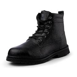 BLACK HAMMER Herren Sicherheitsstiefel S3 SRC Stahlkappe mit Zwischensohle und Anti-Rutsch-Schutz - Die perfekten Arbeitsstiefel für Männer 9200 (46 EU) von BLACK HAMMER