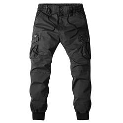 Herren Cargohose Lang Oversize Herrenhosen Klassisch Overalls Baggy Jogginghosen Basic Fitnesshose Casual Arbeitshosen Workwear Wanderhose Lässige Farbe Streetwear Sport Trekkinghose Sporthosen von BLIBUNALA