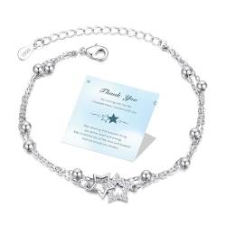 BMMYE Liebeskind Armband Damen Silber 925,Silberarmband Damen 925 Silber Armbänder Damen Mädchen Schmuck Armkette Damen Silber 925 Geschenk für Sie von BMMYE