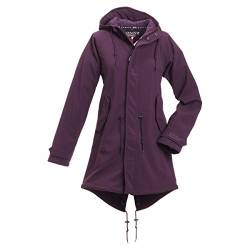 BMS HafenCity Coat SoftShell - Damenkurzmantel - purple - 54 von BMS