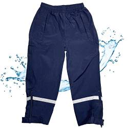 BMS Regenbundhose - atmungsaktiv - 100% wasserdicht - Marine - 128 von BMS