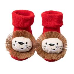 BOBORA Weihnachten Antirutsch Socken Neugeboren Baby Jungen Madchen Cartoon Baumwolle Socken Herbst Winter Socken für Kleinkind 0-3 Jahre von BOBORA