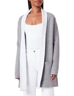 BOCOCA Damen Cardigan 39711820-BO03, Grau Weiss Melange, M/L von BOCOCA