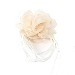 BOGEEL Vintage große Blumen-Choker-Halskette für Frauen, Geschenke, elegante Schnürschnurkette, Halskette, Modeschmuck-Zubehör von BOGEEL