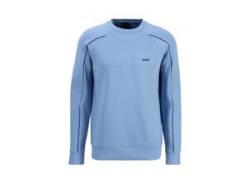 Sweater BOSS GREEN "Salbo 1" Gr. L, blau (open blue498) Herren Sweatshirts mit BOSS Schriftzug von BOSS Green