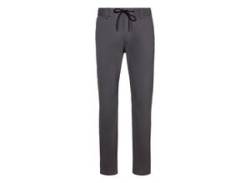 Chinohose BOSS ORANGE "Chino-Tapered-DS-1" Gr. 33, Länge 34, grau (grey020) Herren Hosen mit Kordelzug von BOSS Orange