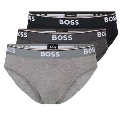 BOSS Herren Brief, 3er Pack Power, Open Grey, S von BOSS