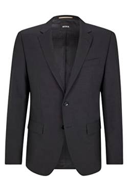 BOSS Herren H-Huge-MM-224 Slim-Fit Sakko aus Stretch-Schurwolle Dunkelgrau 102 von BOSS