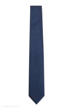 BOSS Herren H-TIE 7,5 CM-222 Krawatte aus Seiden-Jacquard mit feinem Allover-Muster Dunkelblau Stck von BOSS