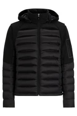 BOSS Herren J Robot Wasserabweisende Jacke mit Kapuze und abnehmbaren Ärmeln Schwarz001 XL von BOSS