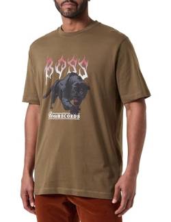 BOSS Herren Teepantera T_Shirt, Open Green368, XXL von BOSS