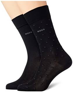 BOSS Men's 2P RS Dots MC Regular_Socks, Black1, 39-42 von BOSS