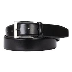 BOSS Men's Elloy-PC-An_Sz35 Belt, Black1, 105 von BOSS