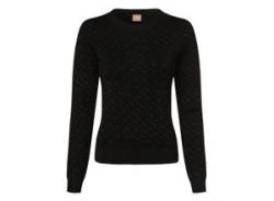 BOSS Pullover Damen Viskose gemustert, schwarz von BOSS