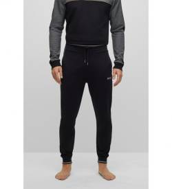 BOSS für Herren. 50496750 Jogginghose Logo-Stickerei schwarz (XL), Lässig, Baumwolle von BOSS