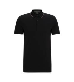 BOSS für Herren. 50506195 Polo Paule4 schwarz (XXL), Lässig, Baumwolle, Kurzarm von BOSS