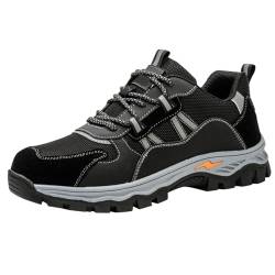 BOTCAM Arbeitsschuhe Outdoor Herren Gefüttert Gemütliche Wanderschuhe Trekkingschuhe Turnschuhe Trainingsschuhe Laufschuhe Bergstiefel Für Trekking Workout Running Fersen Und Fußschmerzlinderung von BOTCAM