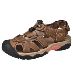 BOTCAM Schuhe 41 Herren Herren Outdoor Freizeit Stirnband Atmungsaktive Strandschuhe Sandalen Schuhe Herren Hoch (Brown, 47) von BOTCAM