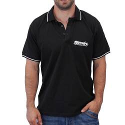 Brachial Premium Herren Polo-Shirt Active Schwarz 3XL - Für Bodybuilder Kraftsportler von BRACHIAL THE LIFESTYLE COMPANY