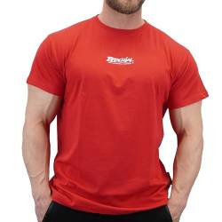 Brachial Premium Herren T-Shirt Middle Regular-Fit Rot M - für Freizeit Bodybuilding Workout Gym Kraftsport Fitness von BRACHIAL THE LIFESTYLE COMPANY