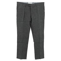 BRAX, Evans, Herren Chino Jeans Hose Dünnes Leinengewebe Anthrazit D 102 W 35 L 36 von BRAX