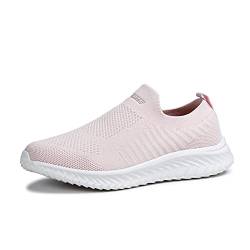 BRKVALIT Herren Damen Sneakers Mesh Gym Turnschuhe Freizeitschuhe Laufschuhe Sportschuhe,Rosa,38EU von BRKVALIT