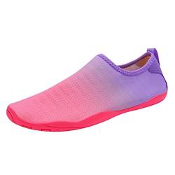 BSWFA Paar Strandschuhe Atmungsaktiv Fitnessschuhe Sommer rutschfeste Schwimmschuhe Wasserschuhe Surfschuhe Aquaschuhe Barfußschuhe Schnell Trocknend Badeschuhe Mit 6 Farben Größe: 39-42EU (PK1, 41) von BSWFA