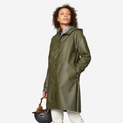 Parka City 540 wasserdicht unisex khaki von BTWIN