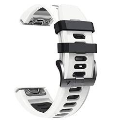 BUDAY 22 x 26 mm Silikon-Smartwatch-Armbänder für Garmin Fenix 7 7X 6 6X Pro 5 5X Plus Easyfit Quick Fit Armband Tactix 7/D2 Mach 1, 22mm For Fenix 7-EPIX, Achat von BUDAY