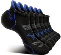 BULLIANT Sneaker Socken 6 Paar, Socken Herren Sportsocken Laufsocken Knöchelsocken Kurzsocken,Atmungsaktive Anti Schweiß(6Paare,47-50) von BULLIANT