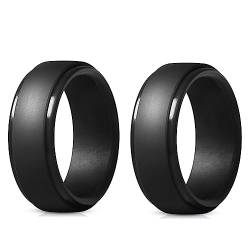 BYCUFF 8Mm Beliebte MäNner Silikon Coole Ringe Frauen Silikon Ehering Umwelt Outdoor Sport Ring 2 StüCke 9 von BYCUFF