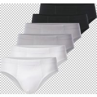 6er Pack Sportslip VERANETTI Babista weiß schwarz grau von Babista