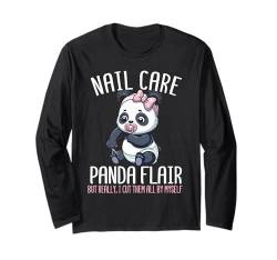 Nagelpflege Panda Baby Panda Cub Langarmshirt von Baby Pandabear Panda Babies