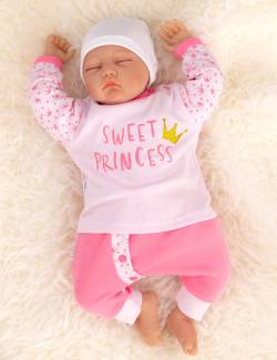 Baby Sweets 2 Teile Set Krone Sweet Princess rosa 74 (6-9 Monate) von Baby Sweets