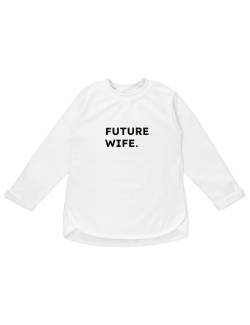 Baby Sweets Langarmshirt Future Wife Grüße, Gemüse weiß 116 (5-6 Jahre) von Baby Sweets